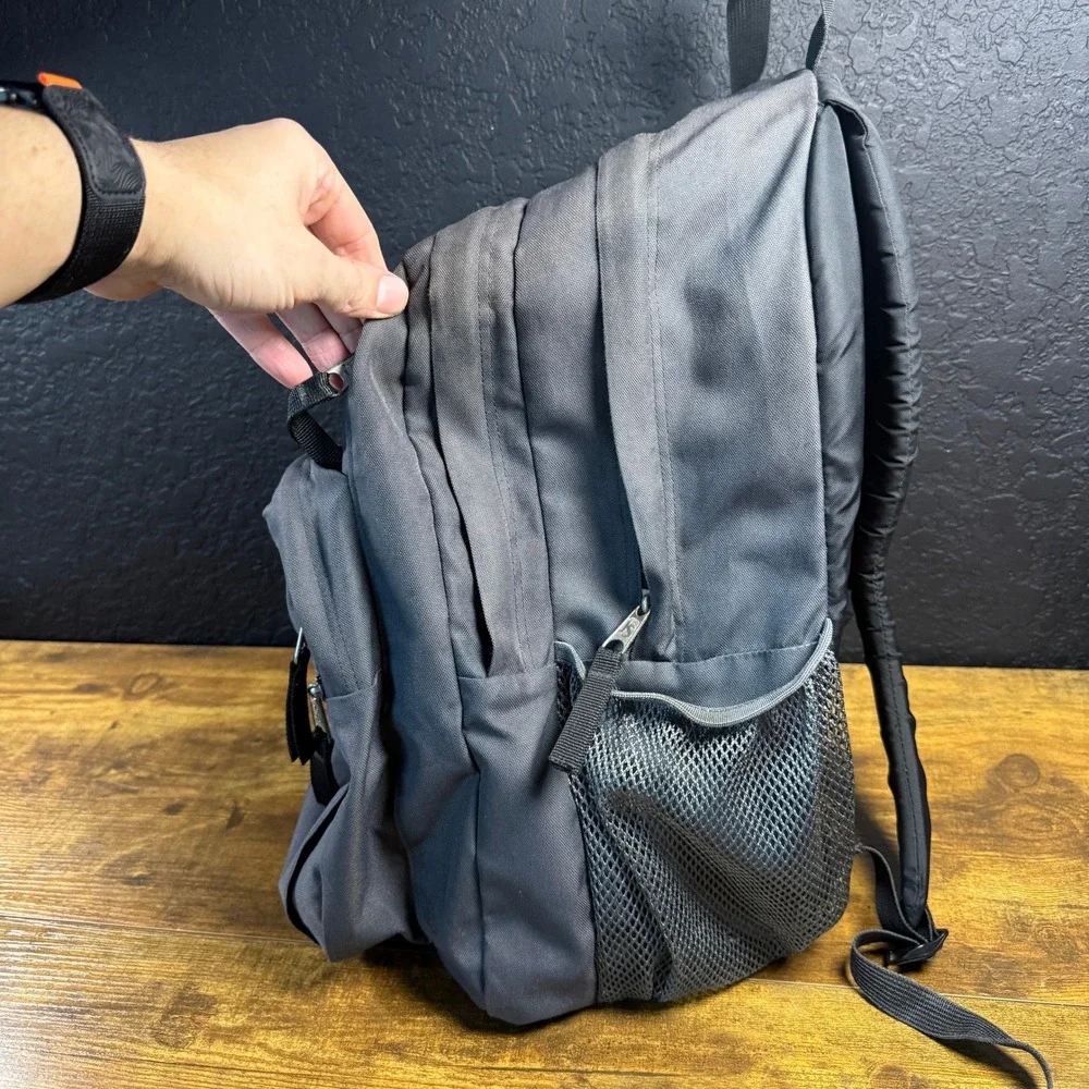 JanSport Big‎ Student Grey Polyester Backpack Unisex OS